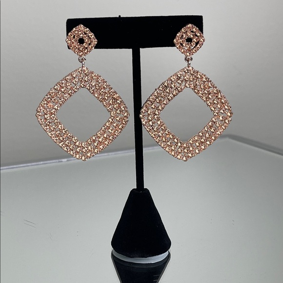 Nordstrom Rack Glamorous Rose Gold Geometric Earrings - Picture 5 of 6